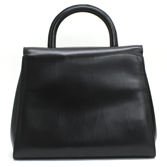 Celine Leather Top Handle Handbag Black - Picture 3 of 9